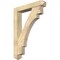 Ekena Millwork Merced Arts and Crafts Rough Sawn Bracket w/ Offset Brace, Douglas Fir, 6"W x 32"D x 44"H BKT0604X32X44MRC03RDF - alternate 1